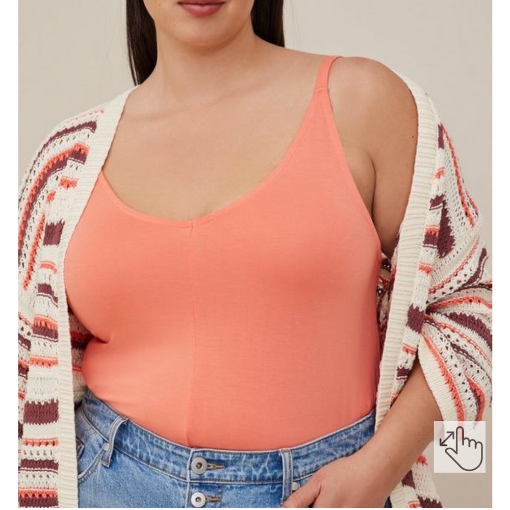 Torrid coral tank top